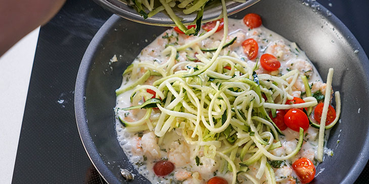 Garlic Shrimp Zucchini Noodle Recipe